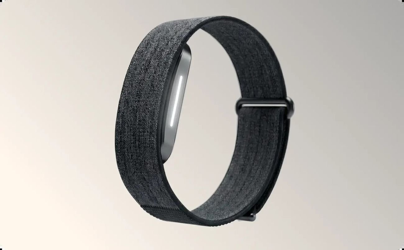 Premium angled product photo of the Human Band longevity wearable